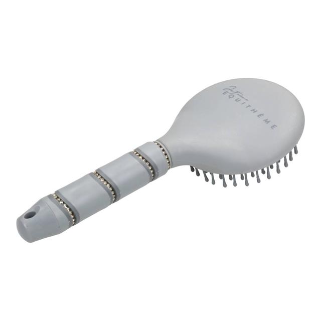 Mane Brush Equithème Je t'aime Strass Grey