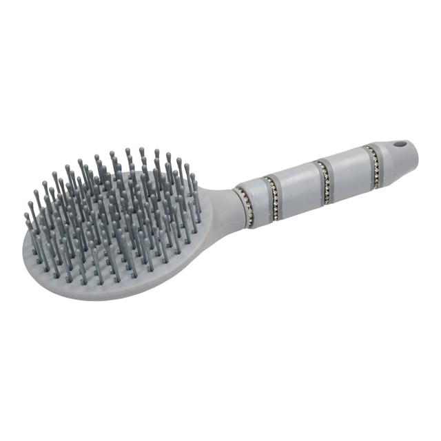 Mane Brush Equithème Je t'aime Strass Grey