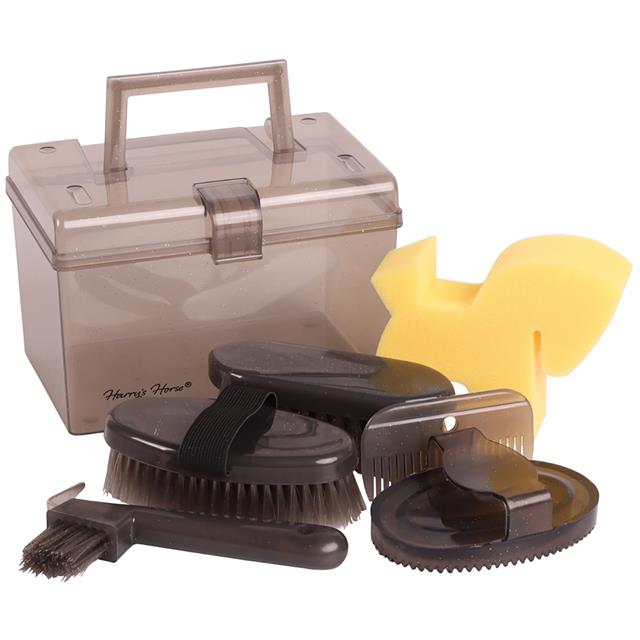 Mini Grooming Kit Filled Gift Box Harry's Horse Grey