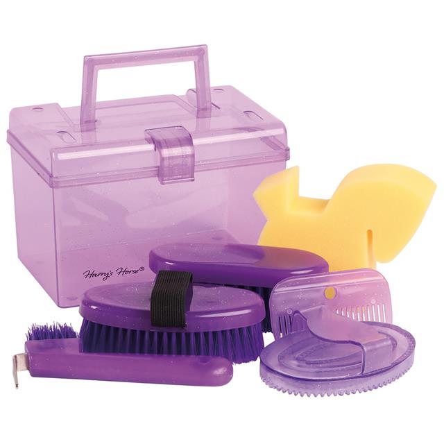Mini Grooming Kit Filled Gift Box Harry's Horse Purple