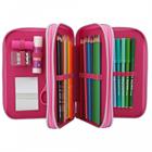 Miss Melody 3-Compartments Pencil Case Glitter Pink Pink