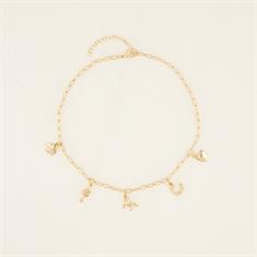 Necklace PaardenpraatTV Charms Gold