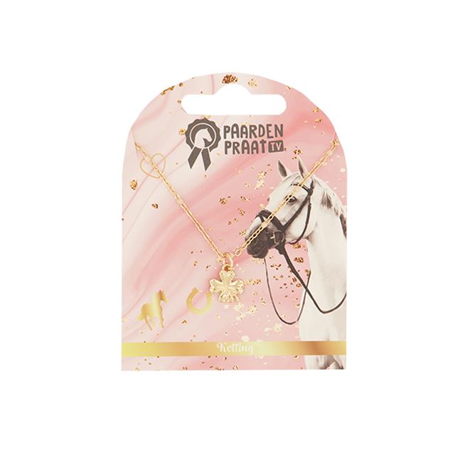 Necklace PaardenpraatTV Clover Gold
