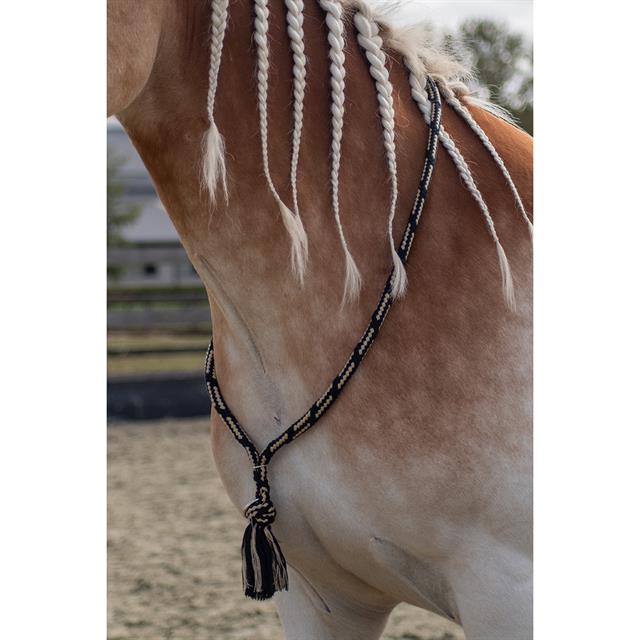 Neckrope Free Horse Black-Beige