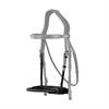 Noseband Dy'on Leather Covered Rope D Collection Black