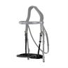 Noseband Dy'on Leather Covered Rope D Collection Black