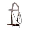 Noseband Dy'on Leather Covered Rope D Collection Brown