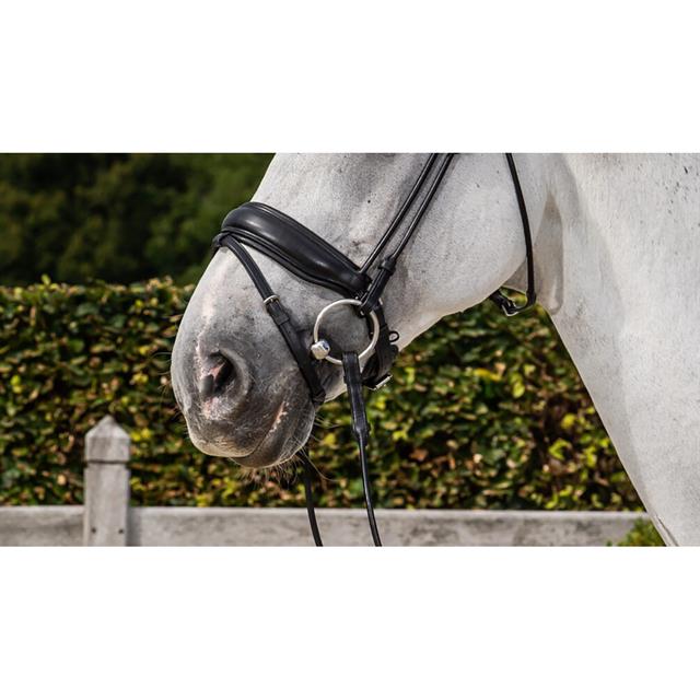 Noseband Dy'on Matte Large Round-Stitched Dressage Collection Black