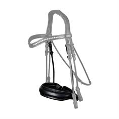 Noseband Dy'on Matte Large S&T Round-Stitched Dressage Collection Black