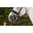 Noseband Dy'on Patent Large Round-Stitched Dressage Collection Black