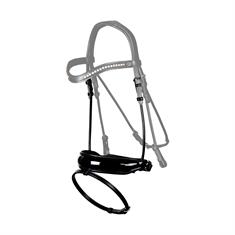 Noseband Dy'on Patent Large Round-Stitched Dressage Collection Black