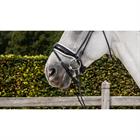 Noseband Dy'on Patent Large Round-Stitched White Dressage Collection Black