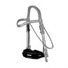 Noseband Dy'on Patent Large S&T Round-Stitched Dressage Collection Black