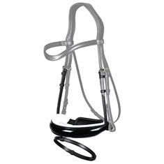 Noseband Dy'on Patent Large With White Padding Dressage Collection Black