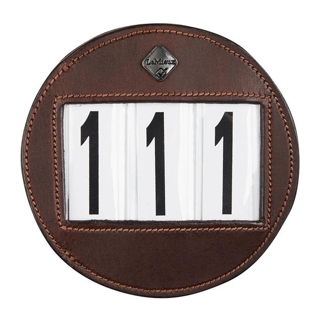 Number Holder for bridles LeMieux Brown