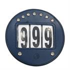 Number Holder Horsegear Round Strass Dark Blue-Silver