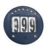 Number Holder Horsegear Round Strass Dark Blue-Silver