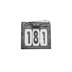 Number Holder with Safety Pin Kentucky Black