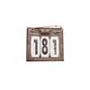 Number Holder with Safety Pin Kentucky Brown
