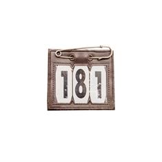 Number Holder with Safety Pin Kentucky Brown