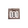 Number Holder with Safety Pin Kentucky Brown