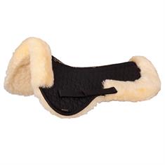 ONDERLEGGER BR SHEEPSKIN UITSPARING WERVELKANAAL Black-beige