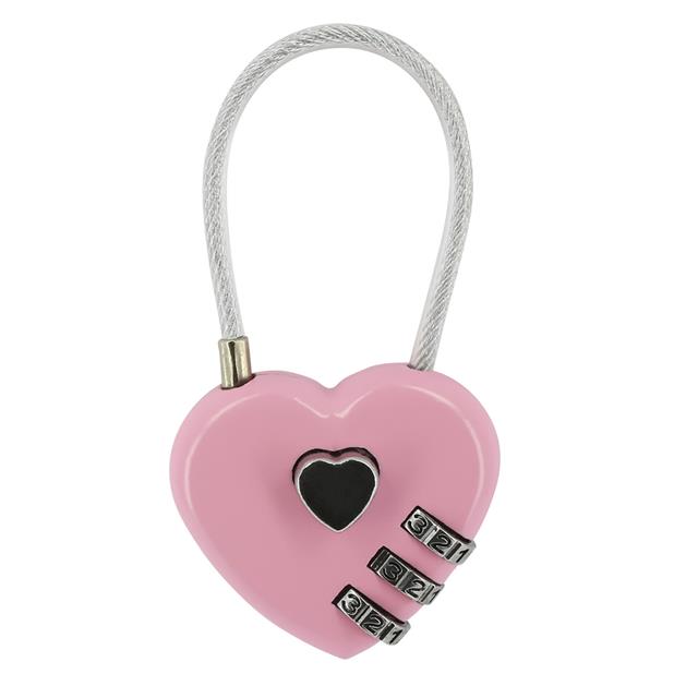 Padlock Hippo Tonic Heart Light Pink