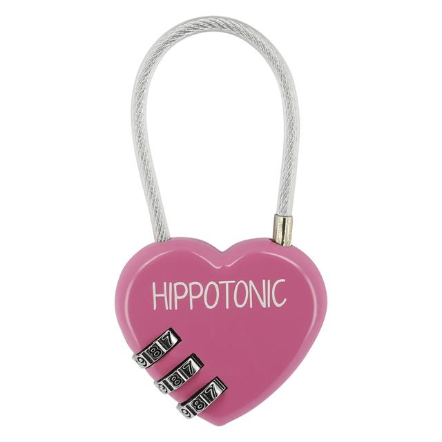 Padlock Hippo Tonic Heart Pink