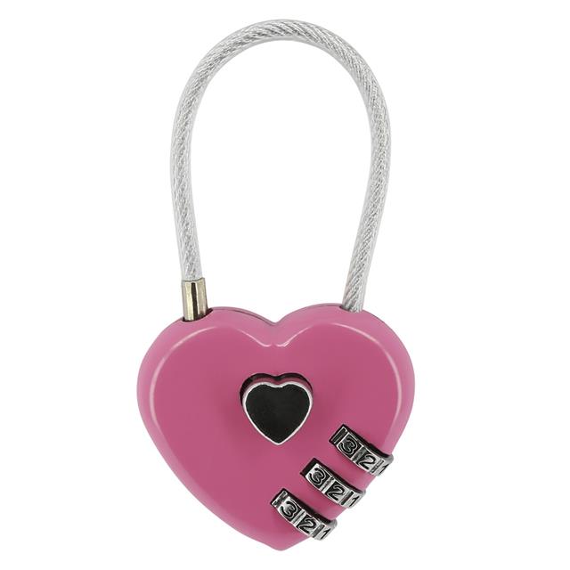 Padlock Hippo Tonic Heart Pink