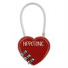 Padlock Hippo Tonic Heart Red