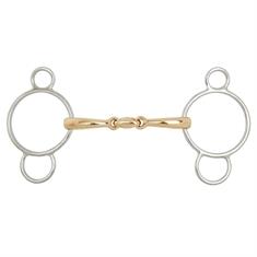 Pessoa Loose Ring Snaffle BR Soft Contact Double Jointed 14mm Multicolour
