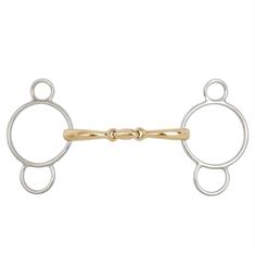 Pessoa Loose Ring Snaffle BR Soft Contact Double Jointed 16mm Multicolour