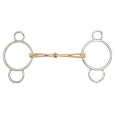 Pessoa Loose Ring Snaffle BR Soft Contact Single Jointed 14mm Multicolour