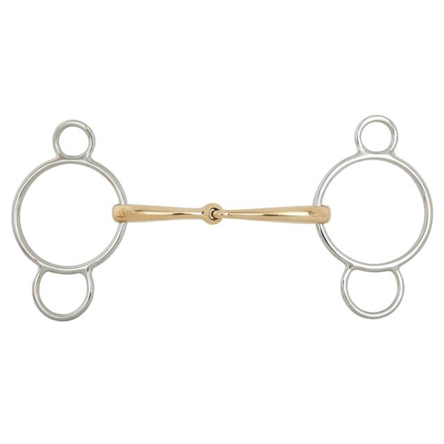 Pessoa Loose Ring Snaffle BR Soft Contact Single Jointed 14mm Multicolour