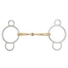 Pessoa Loose Ring Snaffle BR Soft Contact Single Jointed 16mm Multicolour