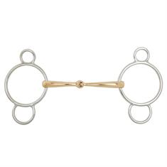 Pessoa Loose Ring Snaffle BR Soft Contact Single Jointed 16mm Multicolour