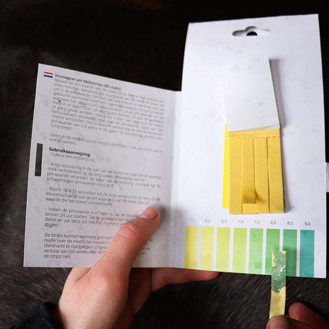 PH Milk Test Strips (80 Strips) Multicolour