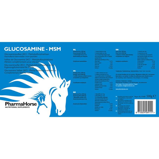 PharmaHorse Glucosamine & MSM Multicolour
