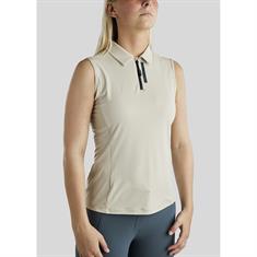 Polo Montar MOStella Mesh Contrast Sleeveless Women Beige