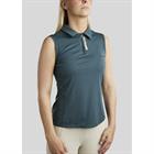 Polo Montar MOStella Mesh Contrast Sleeveless Women Mid Blue