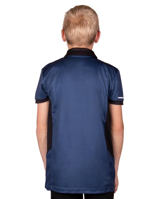 Polo Shirt QHP Kai Kids Black-Blue