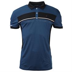 Polo Shirt QHP Kai Men Black-Blue