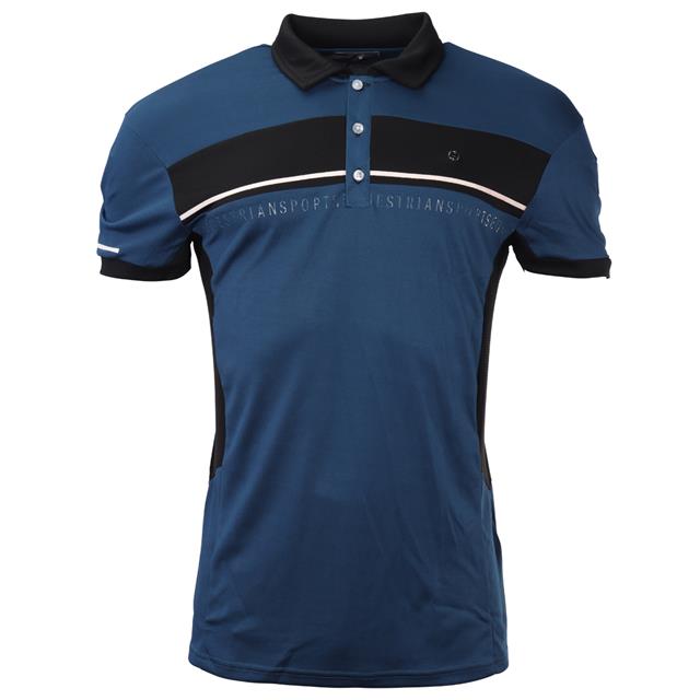 Polo Shirt QHP Kai Men Black-Blue
