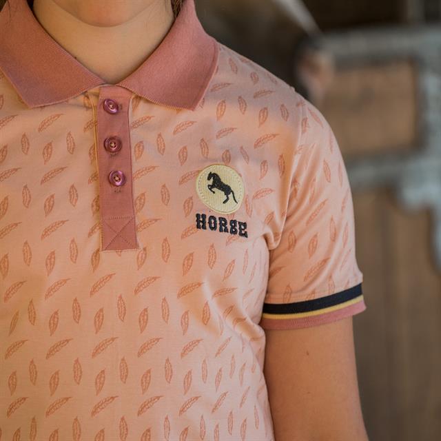 Polo Shirts Red Horse Venice Kids Light Pink