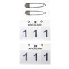 Race Numbers 2-Pack Kingsland White