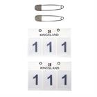 Race Numbers 2-Pack Kingsland White