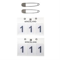 Race Numbers 2-Pack Kingsland White