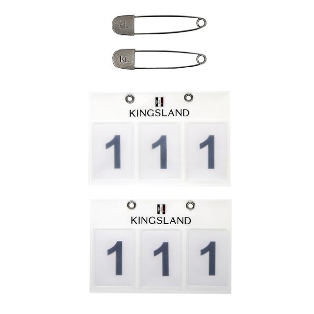 Race Numbers 2-Pack Kingsland White