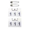 Race Numbers 2-Pack Kingsland White