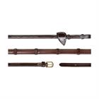 Reins D Collection by Dy'on 1/2 Rubber With Stops Brown